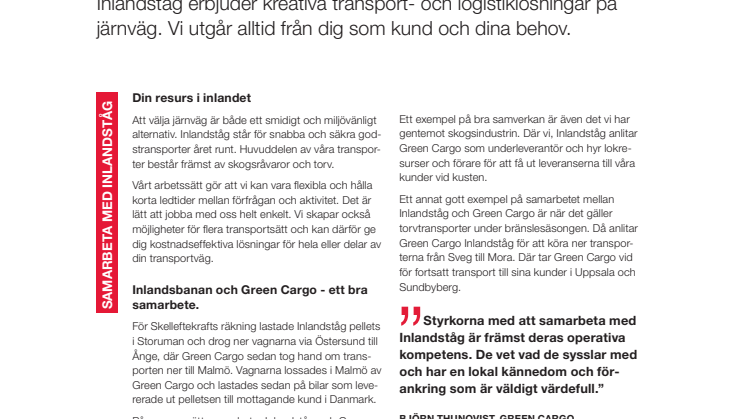 Transportera på järnväg