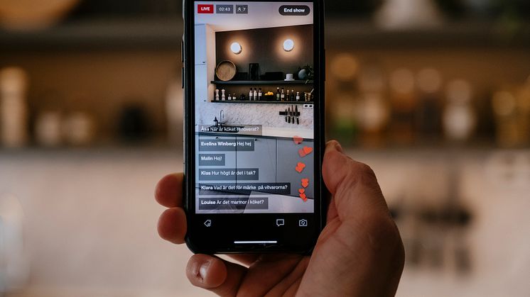 Digital live-visning chatt