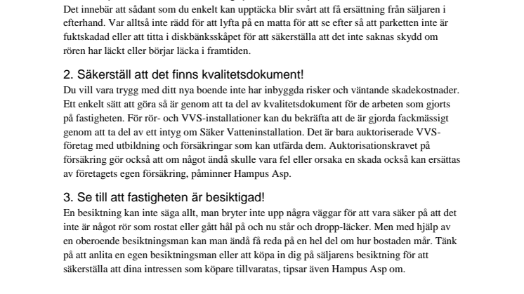 3 enkla tips för när du ska köpa bostad