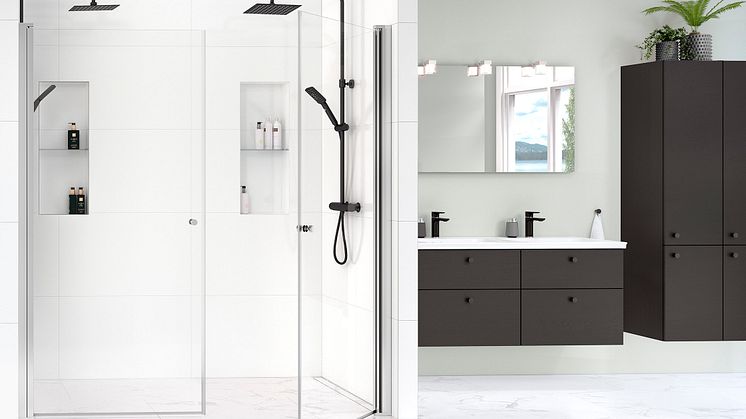 Gustavsberg Estetic Square rainshower black