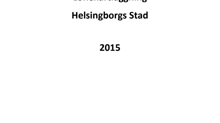 Slutraport Lönekartläggning 2015