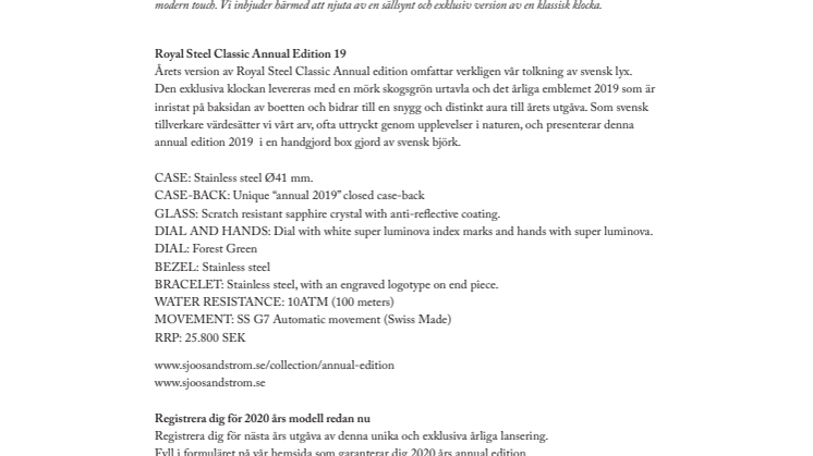 Annual Edition 2020 info SE