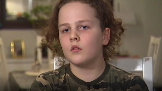 Lukas berättar om sitt hjärta i Lilla Aktuellt