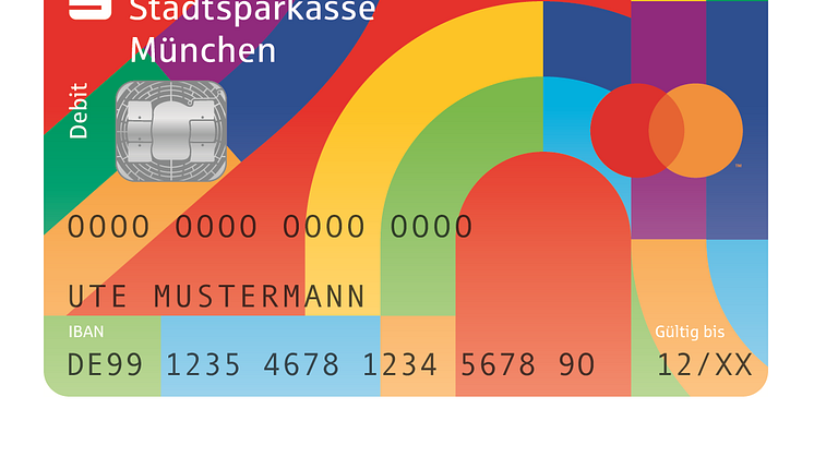 Sparkassen-Card mit Jubiläumsmotiv zum 200. Geburtstag der Stadtsparkasse München