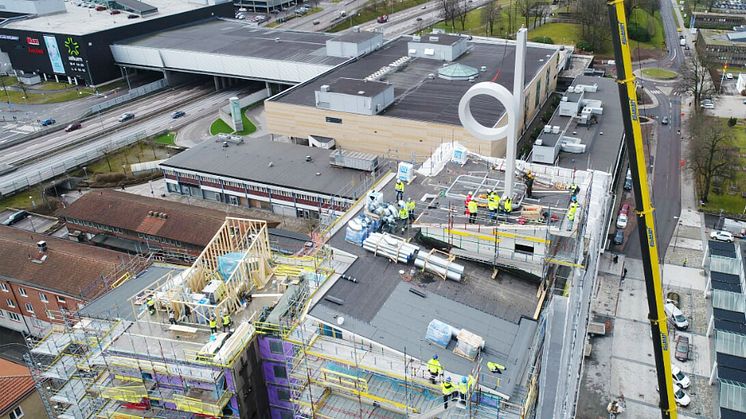 Landmärke på Riksbyggens Brf Kronhöjden i Partille 