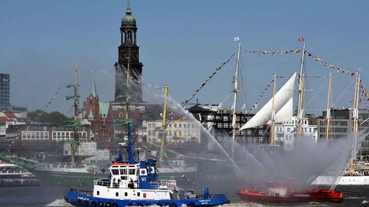 Hafengeburtstag i Hamburg holdes i 2017 den første weekend i maj