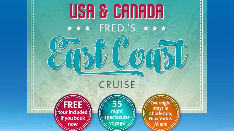 Take a ‘Voyage to the American Deep South’ with  Fred. Olsen Cruise Lines in Autumn 2015