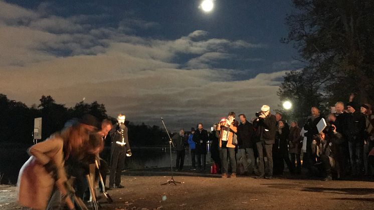 Första spadtaget Folke Bernadottes bro