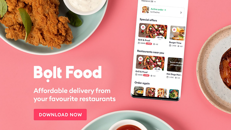Bolt Food lanseras i AppGallery