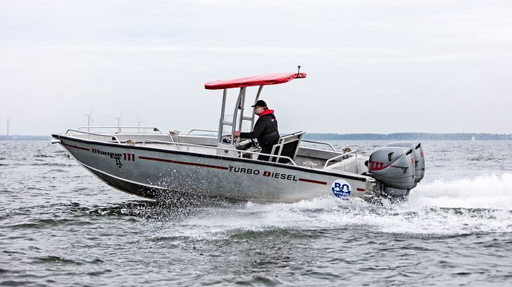 Hi-res image - YANMAR - YANMAR's Dtorque diesel outboard engine is available for live demos at this year's Kieler Woche in Kiel, Germany