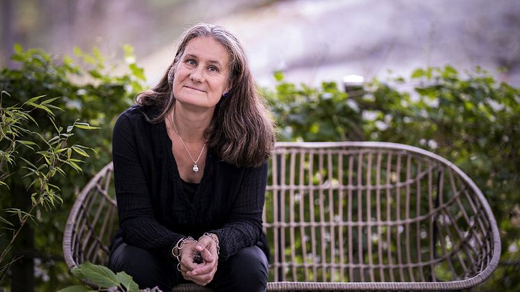 Helena Thorfinn besöker Degeberga bibliotek