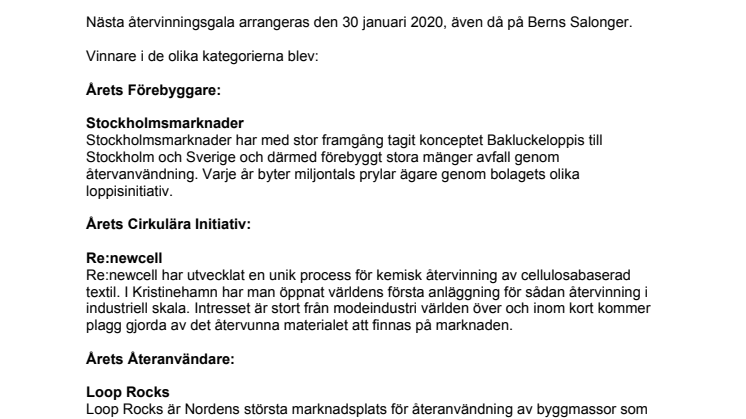 Återvinningsgalan slog alla rekord!
