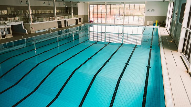 Klimatförbättrad betong i Kungsbacka badhus - 30 procent lägre koldioxid avtryck