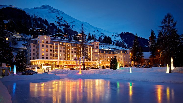 Außenansicht Fünf-Sterne Hotel Seehof Davos