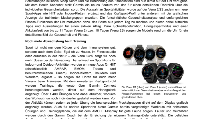 PM Garmin Venu 2 Serie