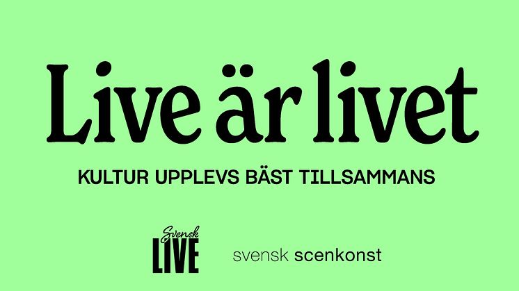 Kampanj välkomnar publiken tillbaka till scenerna