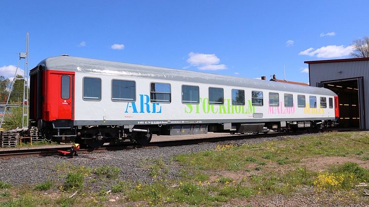 Nylackad vagn för Berlintåget