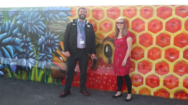 Falmer station has a colourful new mural - more images available to download below