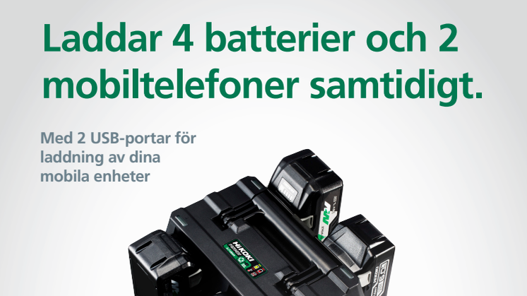 Aldrig ett tomt batteri!