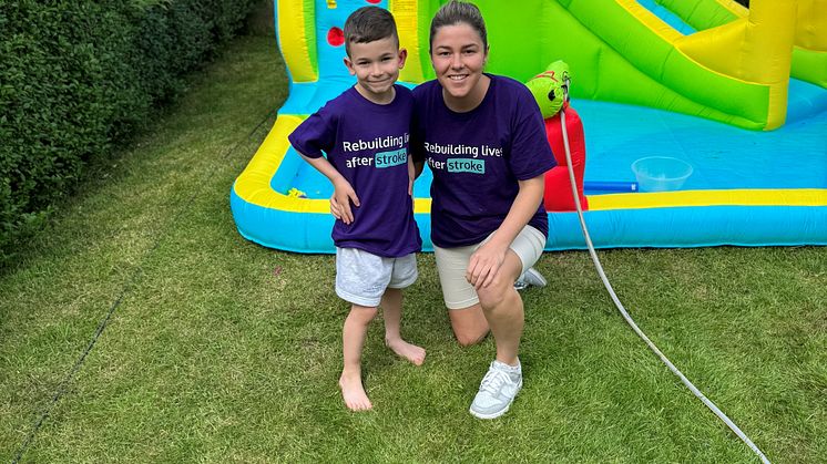 Young mum gets herself out of the house for Stroke Awareness Month