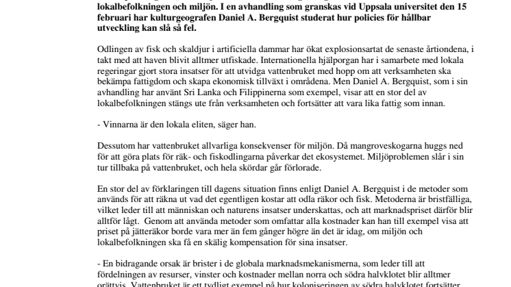 Global handel med jätteräkor hotar miljön