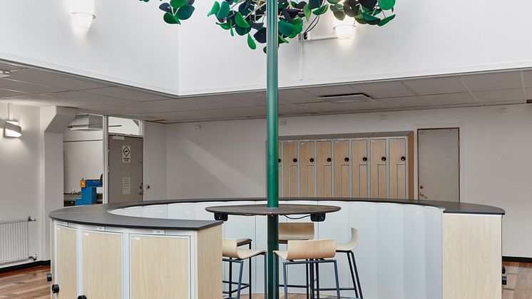 Inredning uppehållsrum, Västerviks gymnasium