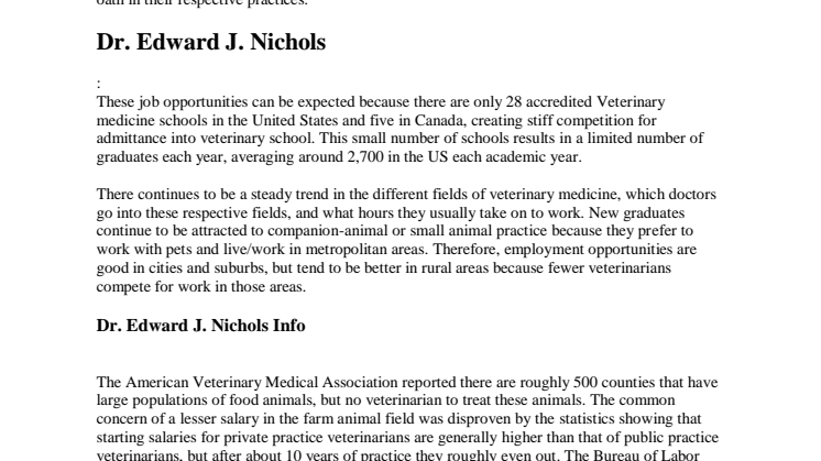 Crestway Animal Clinic Dr. Edward J. Nichols