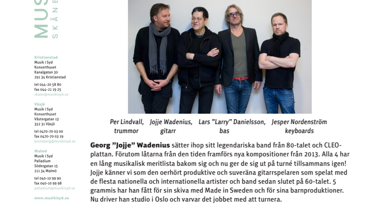 JOJJE WADENIUS och CLEO BANDET
