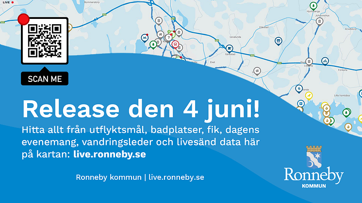 I morgon släpps Ronneby Live – ny teknik för invånare och besökare!