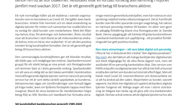 SKI Bank: Den stora kundutmaningen är att vara både digital och nära