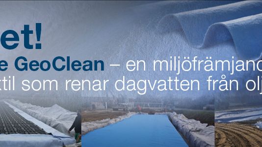 TenCate GeoClean® - en miljöfrämjande aquatextil som renar dagvatten från olja. Säljs nu via Dahl Sverige AB.
