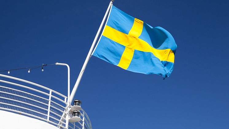 Svenskflaggat fartyg. 