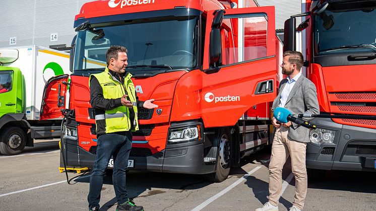 Posten tester elektrisk lastebil fra Oslo til Tromsø