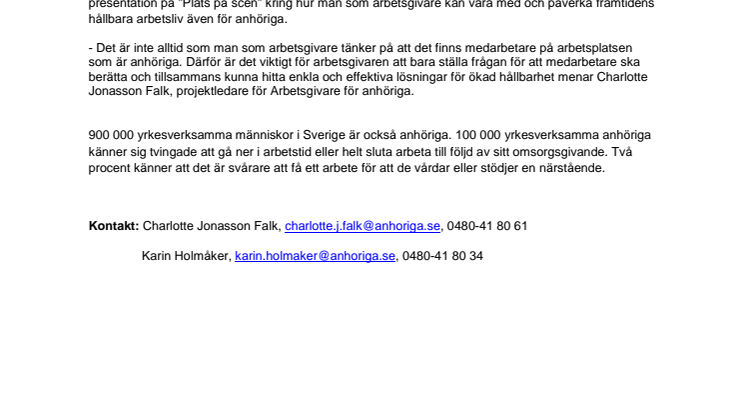 Arbetsgivare för anhöriga på Kvalitetsmässan i Göteborg 2013