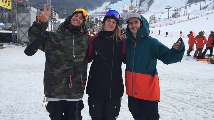 Henrik Harlaut, Emma Dahlström och Jesper Tjäder tävlar i helgen