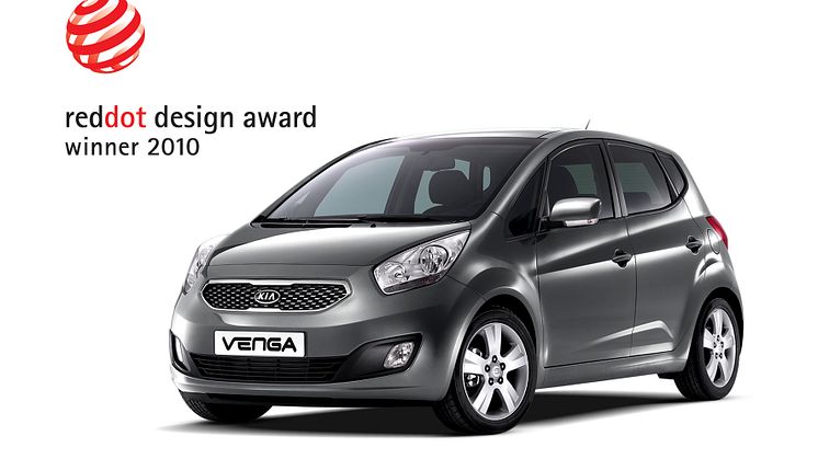 Kia Venga vinner den ädlaste designutmärkelsen ’red dot’ 