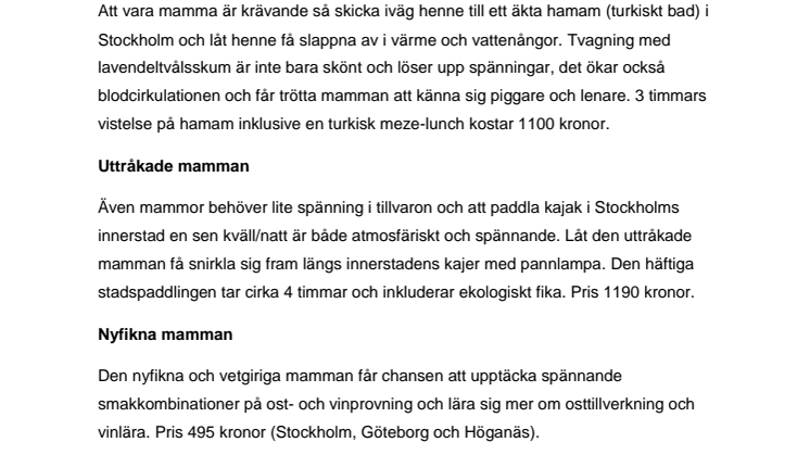Morsdag - låt mamma leva lite!