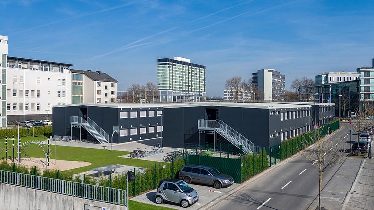 In Köln-Deutz sind 3.800 Quadratmeter in nur sechs Wochen entstanden. 