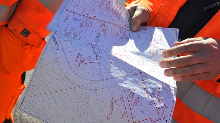 Stadsnät planering och genomgång i fält