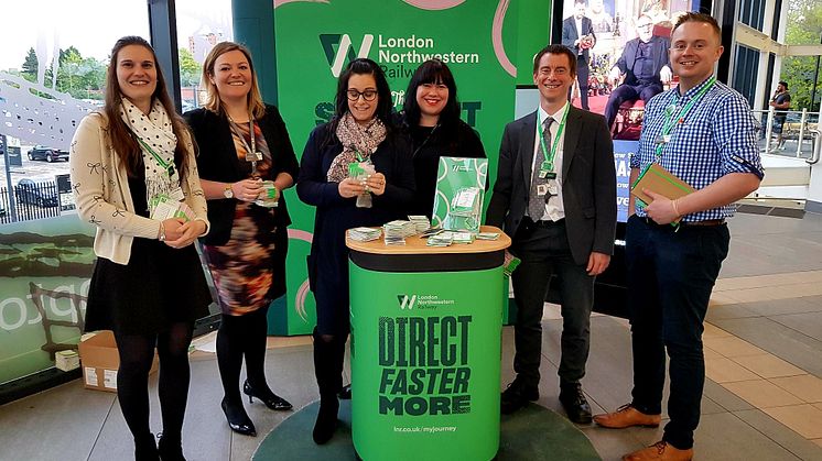 London Northwestern Railway staff have been at stations to inform passengers about the upcoming timetable changes