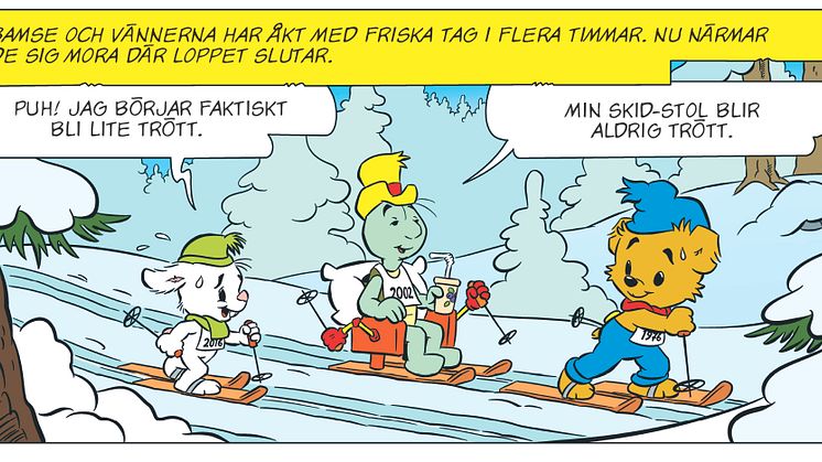 Bamse åker Vasaloppet