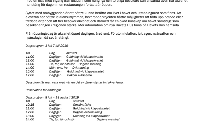 Nu slår Havets Hus upp portarna
