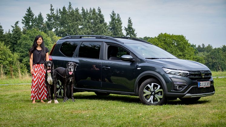 009 220815 Dacia Jogger og hunde