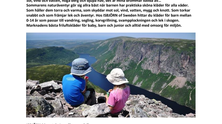 Sommarens bästa plagg från ISBJÖRN - kläder för alla väder