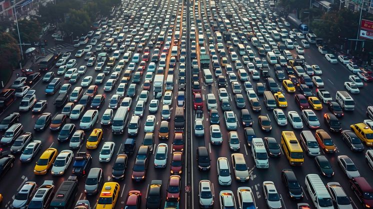  Antalet bilar i städer ett hinder för trafiken. I London exempelvis så orsakar köer förseningar på 156 timmar per person varje år. 