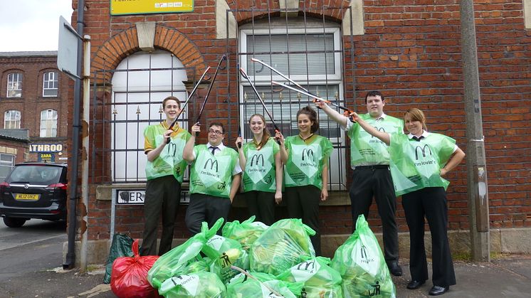 Council and McDonald’s team up for litter pick