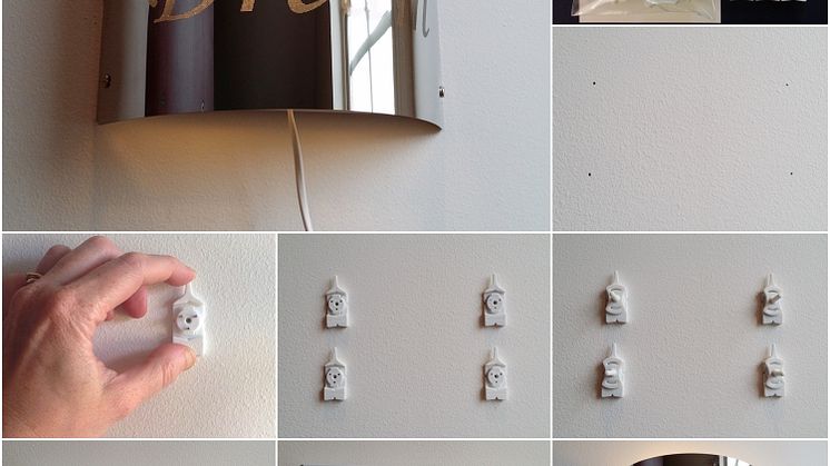 Apponwall montering av lampa