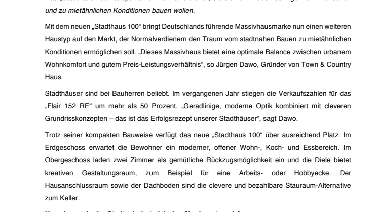 Stadtnah bauen für Normalverdiener: Das neue „Stadthaus 100“