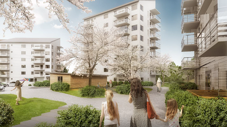 Visionsbild Tuve Centrum, Norconsult 