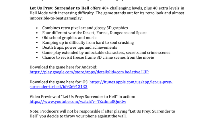 New hard game “Let Us Prey: Surrender to Hell” arrives at the Google Play Store 